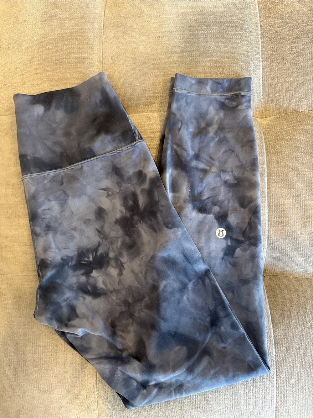 lululemon athletica Women's Charcoal Tie-Dye Leggings